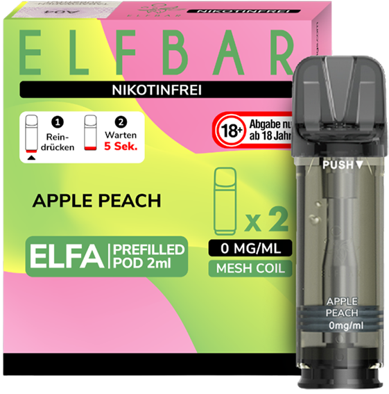 Elfbar ELFA Pod Apple Peach 0mg*