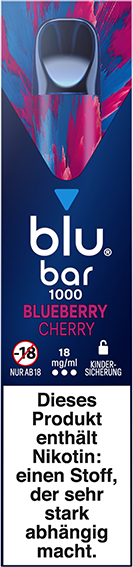 blu bar Blueberry Cherry 18mg